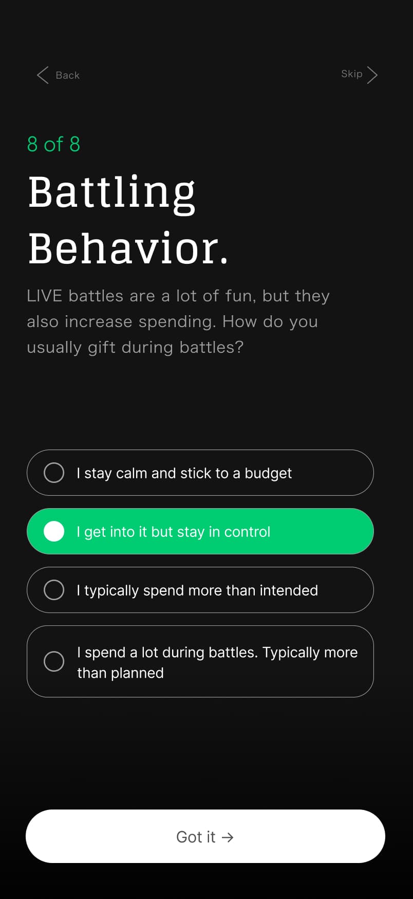 Onboarding screen 6