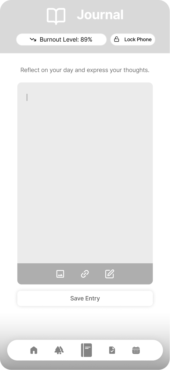 Haven wireframe screen 3
